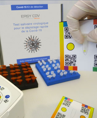EasyCOV : Test salivaire rapide de dépistage de la Covid-19